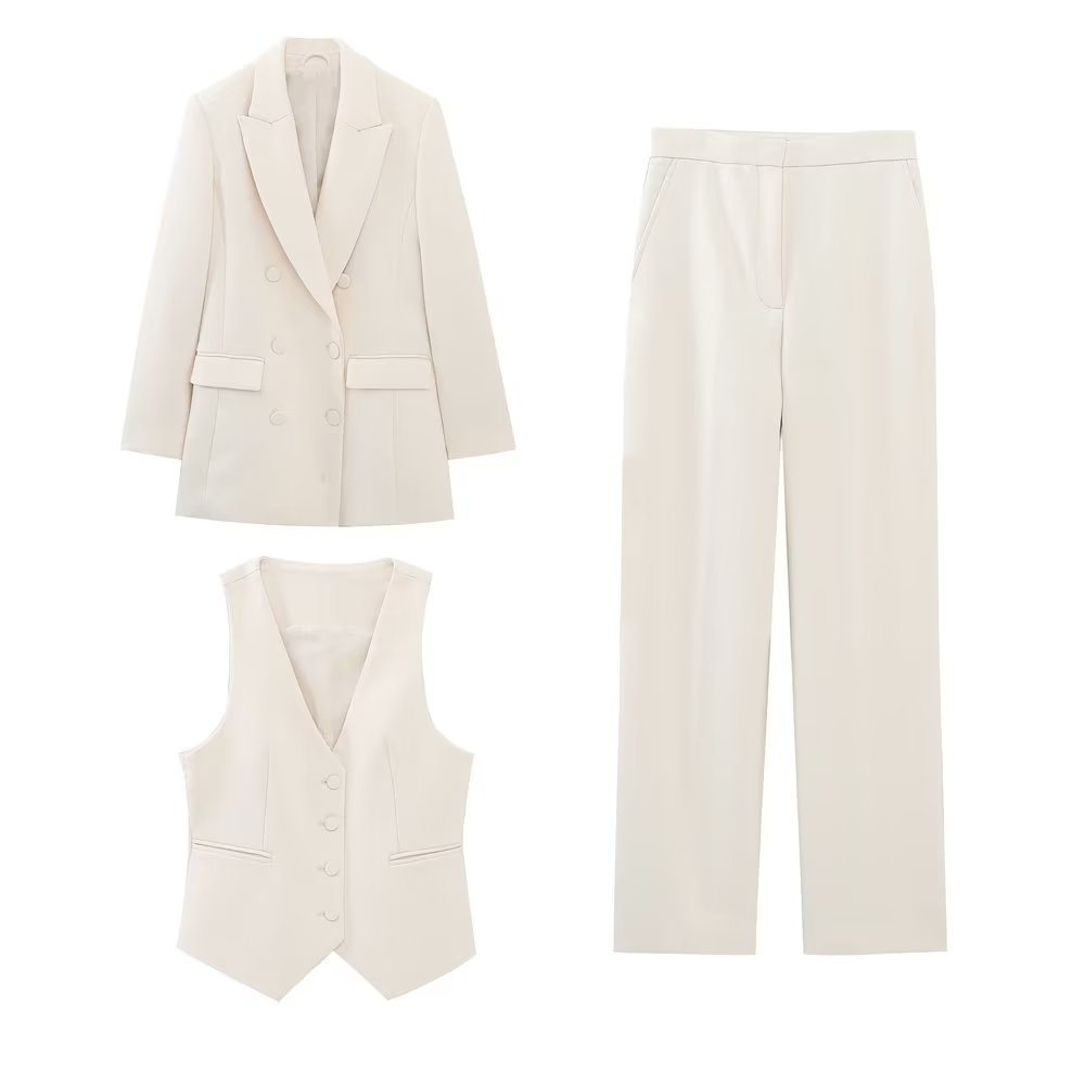 Blazer long croisé pour femme