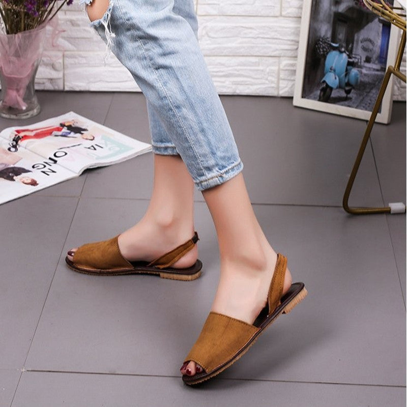 Sandales à bout ouvert pour femmes