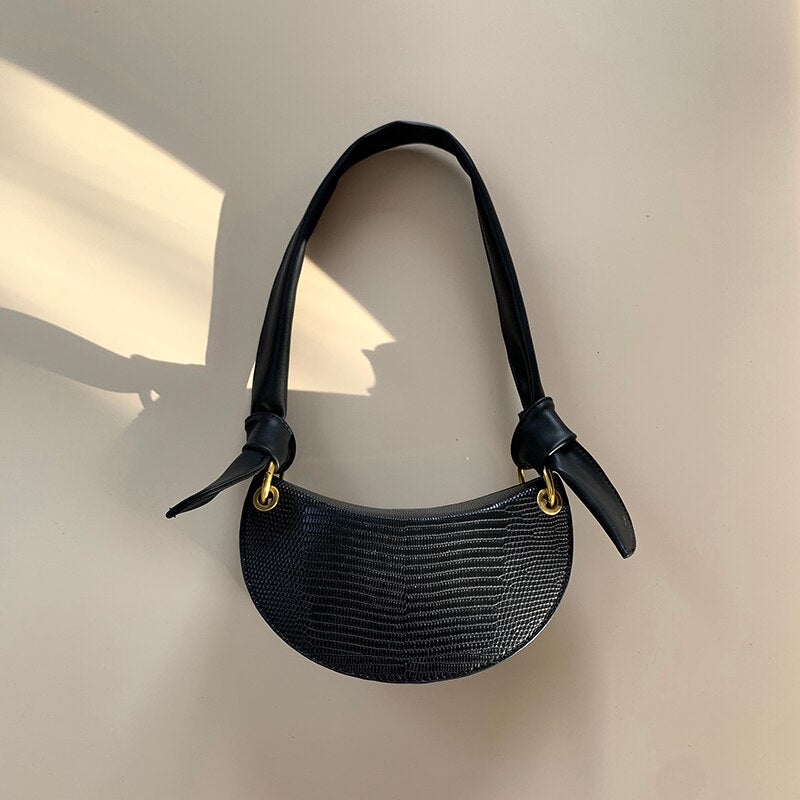 Sac femme bandoulière unique sac aisselles sac croissant assorti