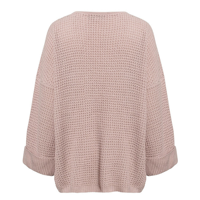 Casual Pocket Knitted Women Pullover Sweater Main Image