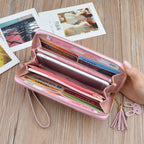Sac à main pochette cousue Grande capacité Nouveau portefeuille étudiant Sac de téléphone portable