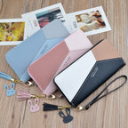 Sac à main pochette cousue Grande capacité Nouveau portefeuille étudiant Sac de téléphone portable