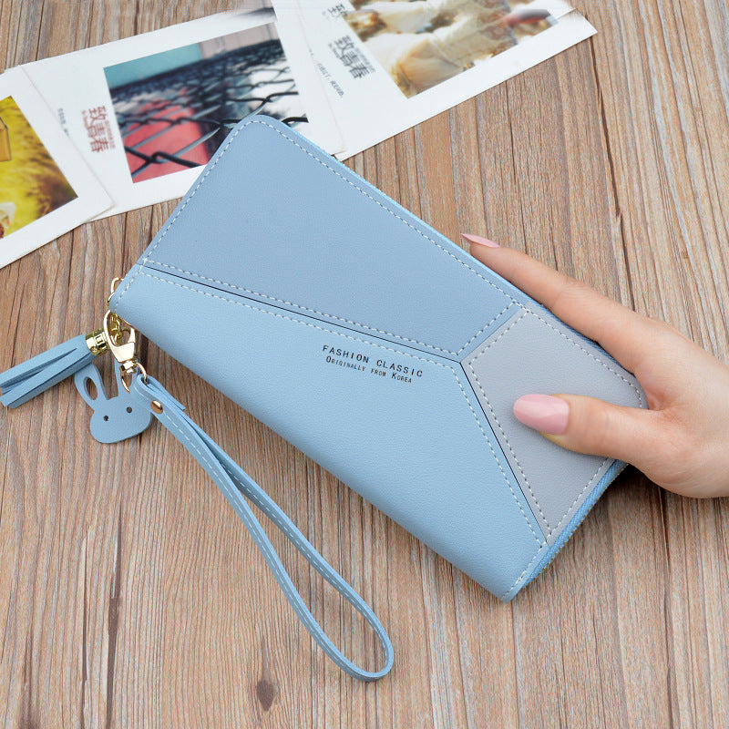 Sac à main pochette cousue Grande capacité Nouveau portefeuille étudiant Sac de téléphone portable