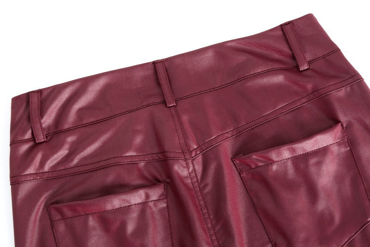 Pantalon décontracté et sexy de couleur unie pour femme