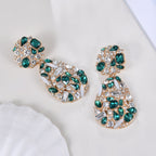 Bijoux de luxe pour femmes Accessoires colorés Boucles d'oreilles pendantes gracieuses pour dames