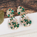 Bijoux de luxe pour femmes Accessoires colorés Boucles d'oreilles pendantes gracieuses pour dames