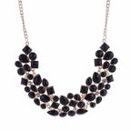 Collier et pendentif ethnique bohème, bijoux multicouches de perles, collier long vintage, bijoux faits à la main en acrylique pour femmes