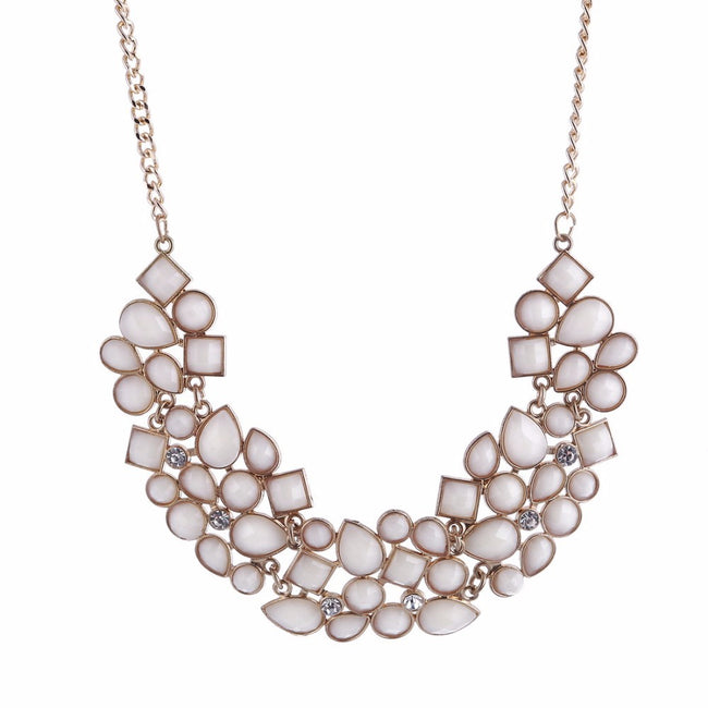 Collier et pendentif ethnique bohème, bijoux multicouches de perles, collier long vintage, bijoux faits à la main en acrylique pour femmes Main Image