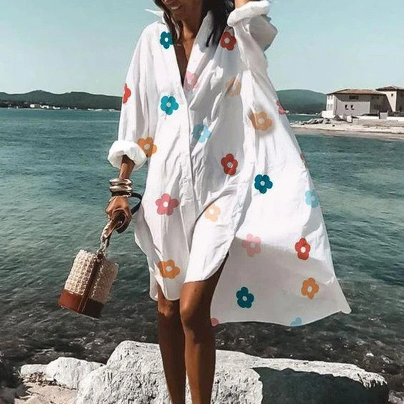 Robe Chemise Tendance et Tempérament Explosif