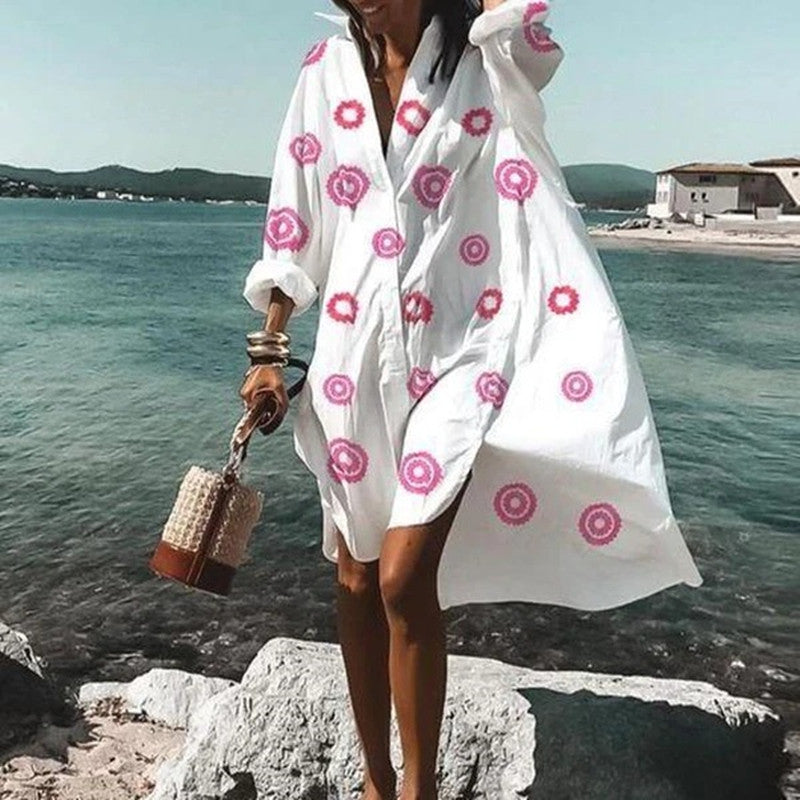 Robe Chemise Tendance et Tempérament Explosif