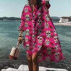 Robe Chemise Tendance et Tempérament Explosif