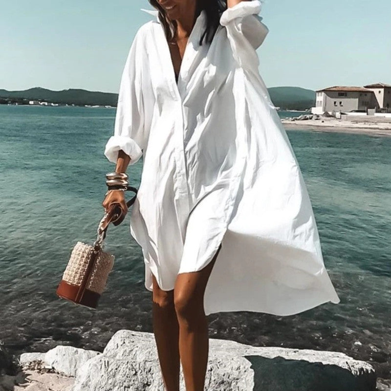 Robe Chemise Tendance et Tempérament Explosif