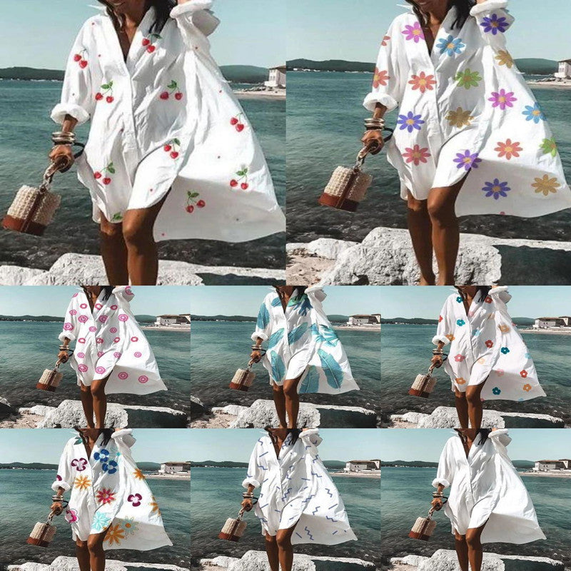 Robe Chemise Tendance et Tempérament Explosif