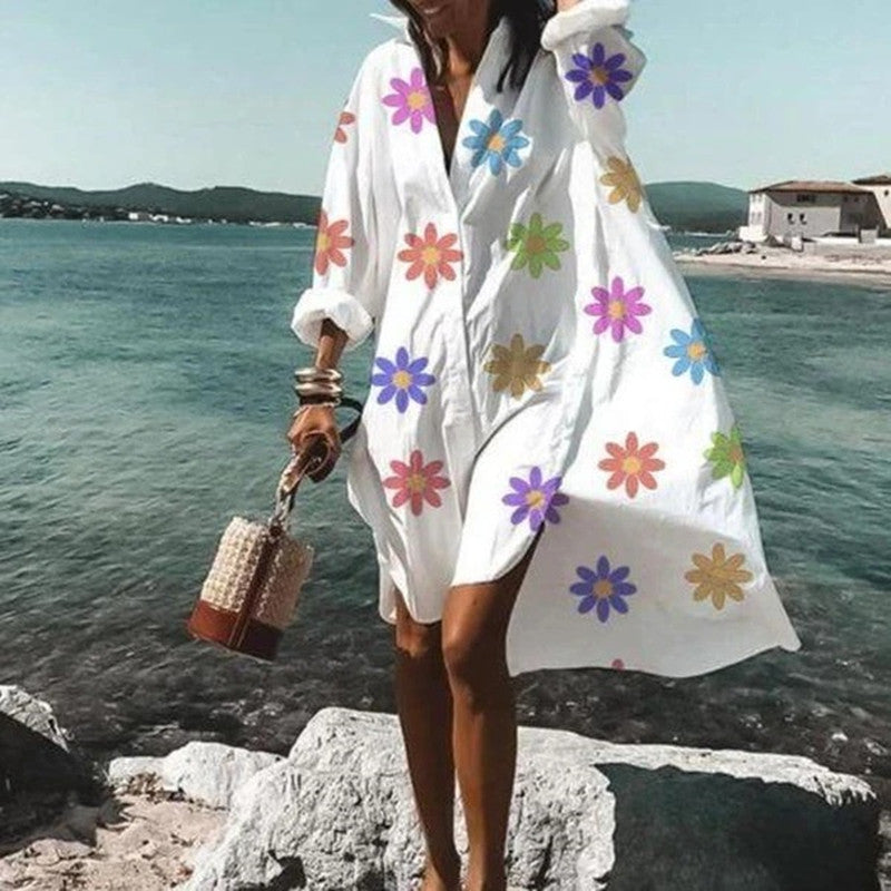 Robe Chemise Tendance et Tempérament Explosif