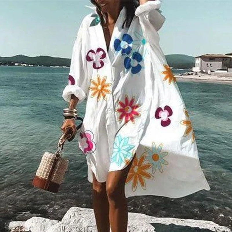 Robe Chemise Tendance et Tempérament Explosif