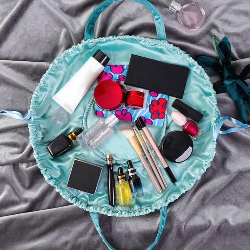 Nouveaux sacs cosmétiques en velours avec oreilles de lapin de dessin animé, trousse de maquillage, sacs cadeaux auto-adhésifs pour Pâques joyeuses pour filles