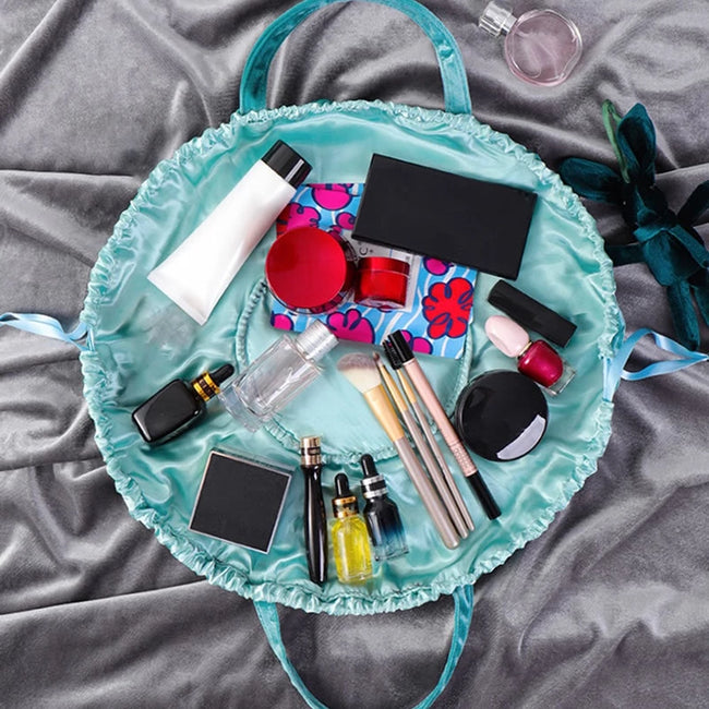 Nouveaux sacs cosmétiques en velours avec oreilles de lapin de dessin animé, trousse de maquillage, sacs cadeaux auto-adhésifs pour Pâques joyeuses pour filles Main Image