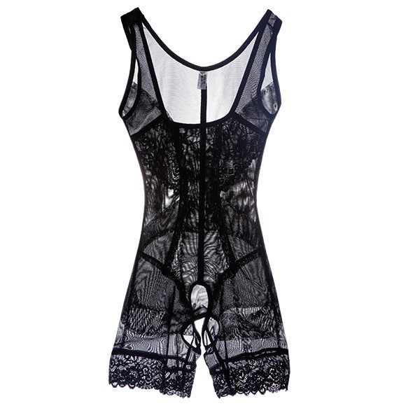 PRAYGER Femme M-3XL Gaine gainante en dentelle pour cuisses et taille Hover Image