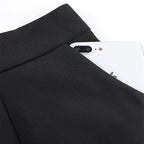 Shorts grande taille femme trapèze, taille haute, jambes larges, printemps et automne