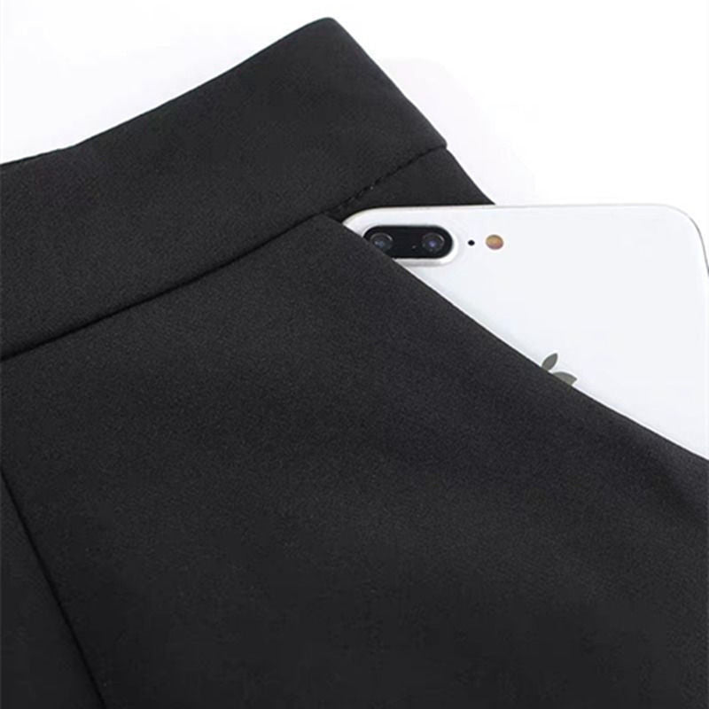 Shorts grande taille femme trapèze, taille haute, jambes larges, printemps et automne