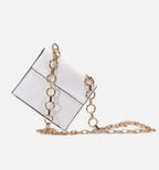 Sac à bandoulière carré pour femme avec large anse