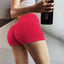 Shorts de yoga pour femme, taille haute, extensibles