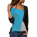 T-shirt femme décontracté à manches longues pour l'automne