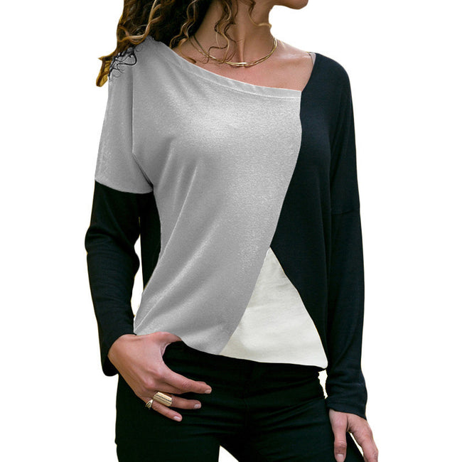 T-shirt femme décontracté à manches longues pour l'automne Main Image