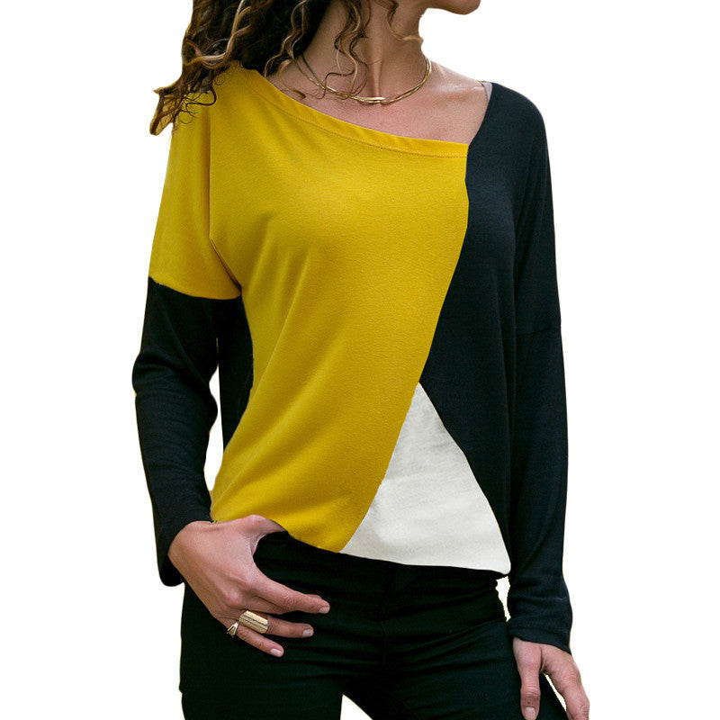 T-shirt femme décontracté à manches longues pour l'automne