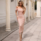 Robe de soirée Robe Robe Paillettes de commerce extérieur