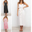 Robe décontractée ample unie à boutons et ceinture pour femme