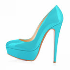 Chaussures Femme à Talons Hauts Baotou Bout Rond Grande Taille Européenne Et Américaine