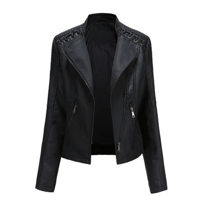 Vestes en cuir pour femmes Blousons courts pour femmes Vestes en cuir fines et ajustées Combinaisons de moto pour femmes