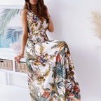 Robe imprimée à nouer pour femme
