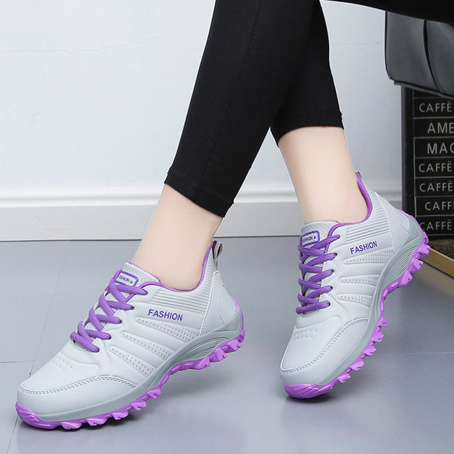 Chaussures plates pour femmes Baskets en cuir automne et hiver pour femmes Main Image