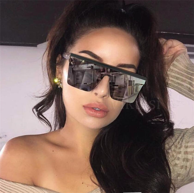Lunettes de soleil hommes et femmes rétro avec clous en forme de grain de riz Main Image