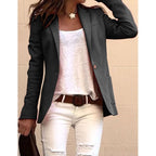 SHUJIN Fashion Chemise à manches longues de couleur bonbon, blazer fin de bureau pour femme, automne, blazer fin décontracté pour femme, vestes de costume, manteau rose