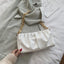 Sac à bandoulière, couleur unie, chaîne, pochette de soirée, sac enveloppe