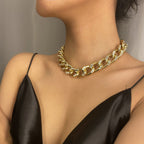 Bijoux Fantaisie Punk Personnalité Micro Collier Diamant Femme Rétro Collier Chaîne Croisée
