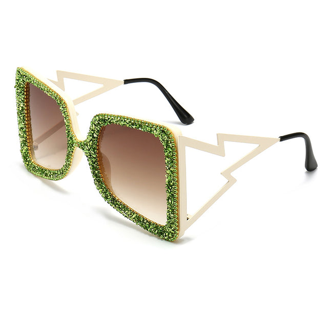 Lunettes de soleil pour femmes à détail pointes Main Image