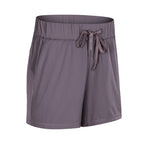 Short de sport ample en dentelle pour femme, extensible et respirant, pour la gym, l'entraînement et le yoga.
