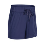 Short de sport ample en dentelle pour femme, extensible et respirant, pour la gym, l'entraînement et le yoga.