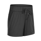Short de sport ample en dentelle pour femme, extensible et respirant, pour la gym, l'entraînement et le yoga.