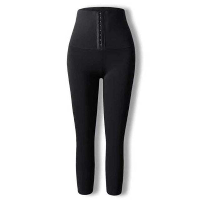 Culotte gainante taille haute contrôle du ventre, rehausseur de fesses, body shaper amincissant, pantalon de sudation, pour femme, fitness et entraînement Hover Image