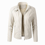 Nouveaux Blousons en Cuir pour Femme Plus Vestes en Velours Mode Vestes en Cuir PU pour Dames