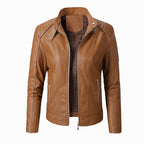 Nouveaux Blousons en Cuir pour Femme Plus Vestes en Velours Mode Vestes en Cuir PU pour Dames