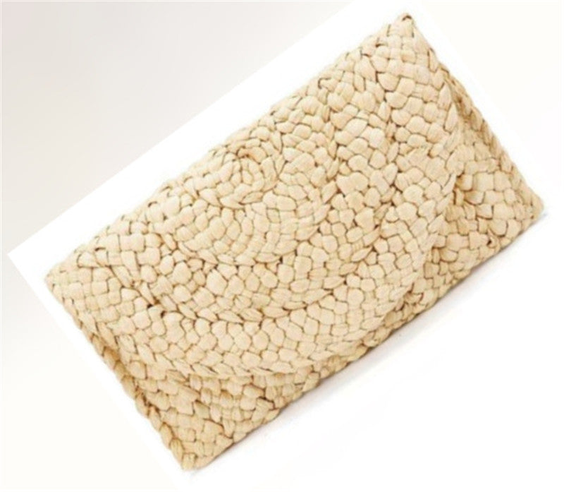 Pochette en cosse de maïs tressée de loisirs