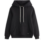 Wixra Hiver Nouveaux Sweat-shirts Oversize Femme Haut de Gamme Coton Lourd Basique Survêtements Unisexe Homme Ensemble Polaire Chaud