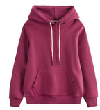 Wixra Hiver Nouveaux Sweat-shirts Oversize Femme Haut de Gamme Coton Lourd Basique Survêtements Unisexe Homme Ensemble Polaire Chaud