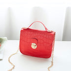 Sac bandoulière petit format pour femme, motif classique, sac à main léger avec chaîne, pochette de messager